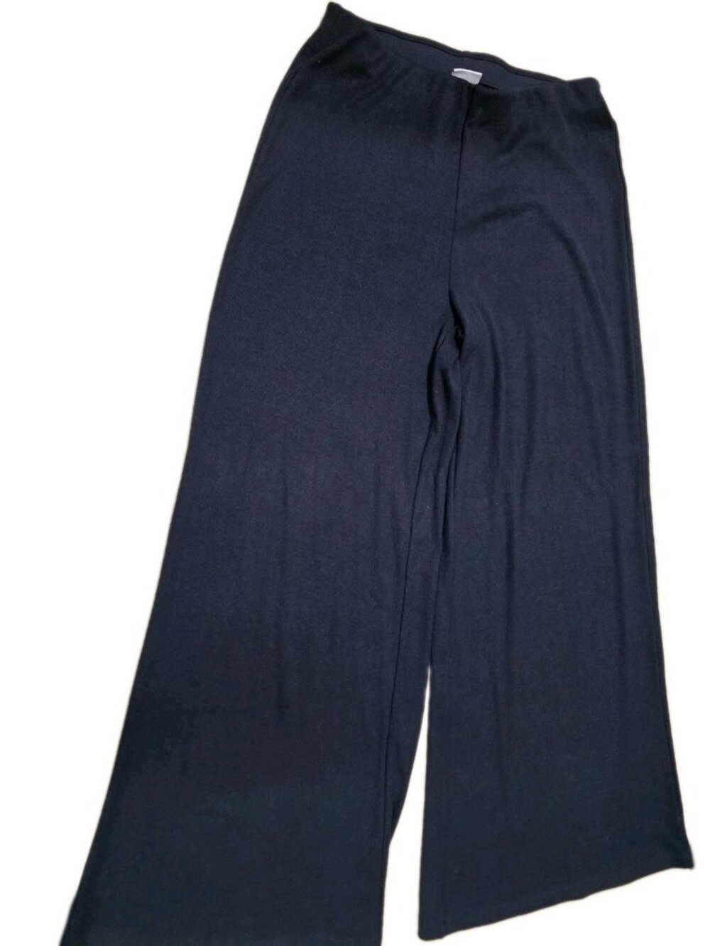 A New Day Women’s M Black Wide Leg Pull On Pants Stretch Knit NWT. Wl478.